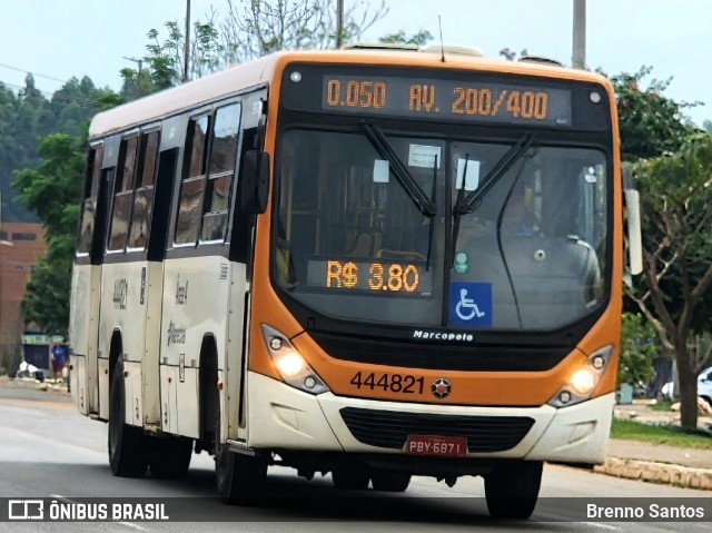 Auto Viação Marechal Brasília 444821 na cidade de Samambaia, Distrito Federal, Brasil, por Brenno Santos. ID da foto: 11627704.