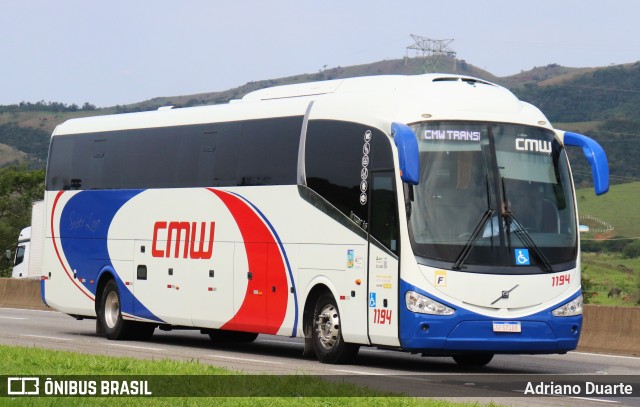 CMW Transportes 1194 na cidade de Roseira, São Paulo, Brasil, por Adriano Duarte. Número da foto: #11627143.