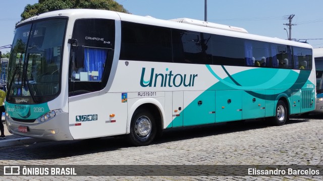 Unitour Transportes e Turismo 2080 na cidade de Cabo Frio, Rio de Janeiro, Brasil, por Elissandro Barcelos. Número da foto: #11627227.