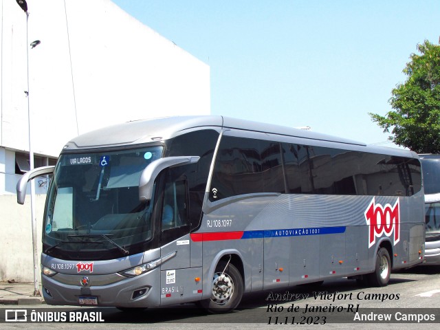 Auto Viação 1001 RJ 108.1097 na cidade de Rio de Janeiro, Rio de Janeiro, Brasil, por Andrew Campos. Número da foto: #11628471.