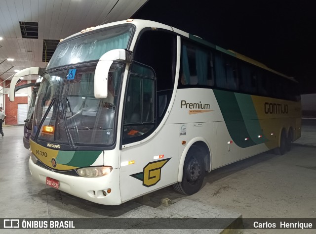 Empresa Gontijo de Transportes 14370 na cidade de Propriá, Sergipe, Brasil, por Carlos  Henrique. ID da foto: 11627610.