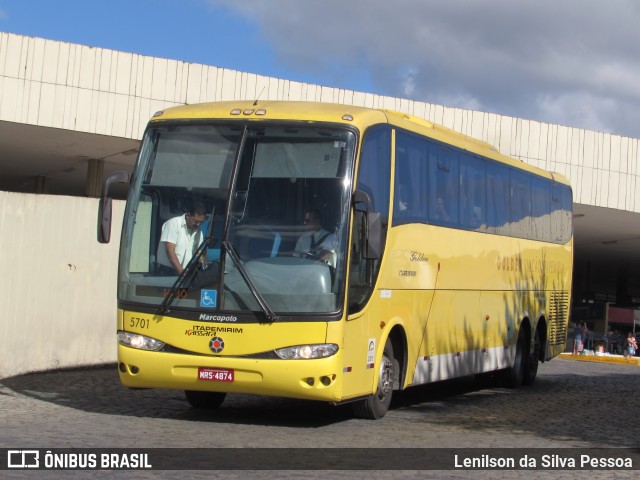 Viação Itapemirim 5701 na cidade de Caruaru, Pernambuco, Brasil, por Lenilson da Silva Pessoa. Número da foto: #11630732.