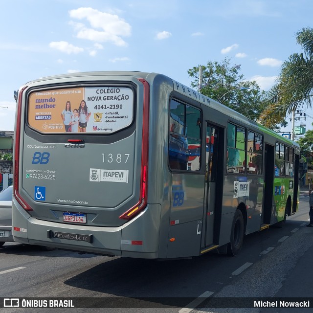 BB Transportes e Turismo 1387 na cidade de Itapevi, São Paulo, Brasil, por Michel Nowacki. Número da foto: #11630679.