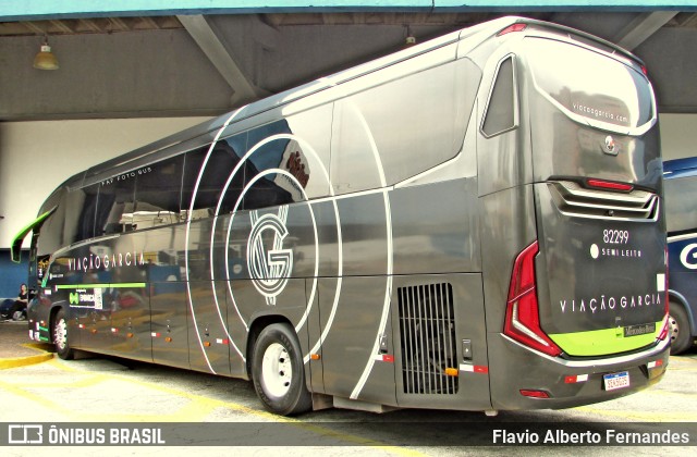 Viação Garcia 82299 na cidade de Sorocaba, São Paulo, Brasil, por Flavio Alberto Fernandes. Número da foto: #11630133.