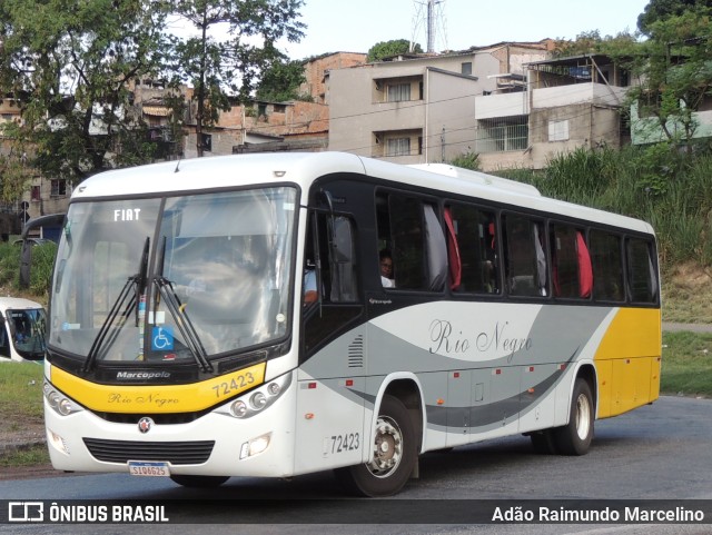 Rio Negro Fretamento e Turismo 72423 na cidade de Belo Horizonte, Minas Gerais, Brasil, por Adão Raimundo Marcelino. ID da foto: 11630962.