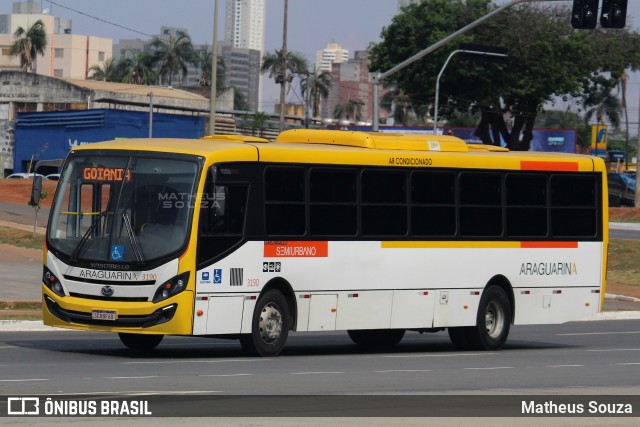 Viação Araguarina 3190 na cidade de Goiânia, Goiás, Brasil, por Matheus Souza. Número da foto: #11631242.