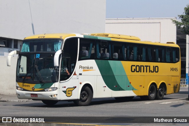 Empresa Gontijo de Transportes 14145 na cidade de Rio de Janeiro, Rio de Janeiro, Brasil, por Matheus Souza. ID da foto: 11629514.