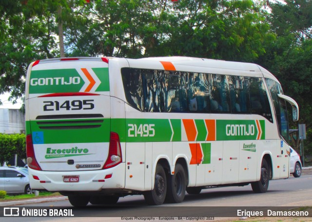 Empresa Gontijo de Transportes 21495 na cidade de Eunápolis, Bahia, Brasil, por Eriques  Damasceno. Número da foto: #11630896.