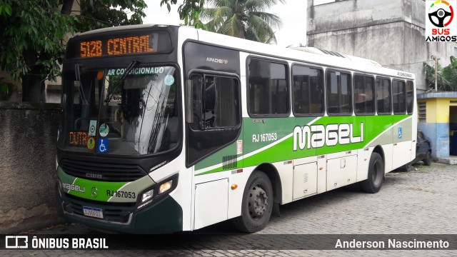 Transportes Mageli RJ 167.053 na cidade de São João de Meriti, Rio de Janeiro, Brasil, por Anderson Nascimento . ID da foto: 11629117.