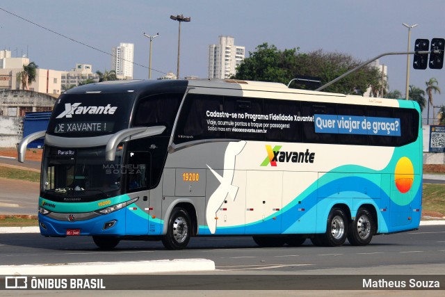 Viação Xavante 19200 na cidade de Goiânia, Goiás, Brasil, por Matheus Souza. ID da foto: 11631235.