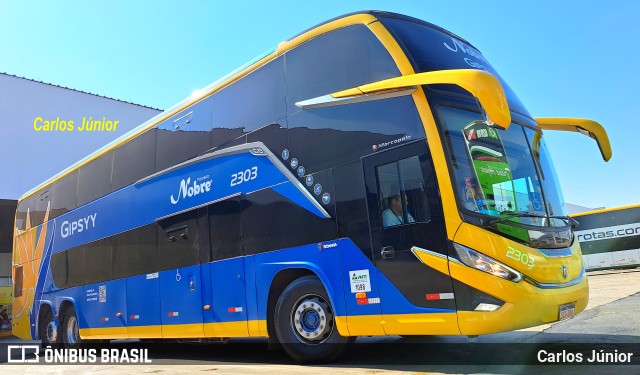 Nobre Turismo 2303 na cidade de Goiânia, Goiás, Brasil, por Carlos Júnior. Número da foto: #11630721.