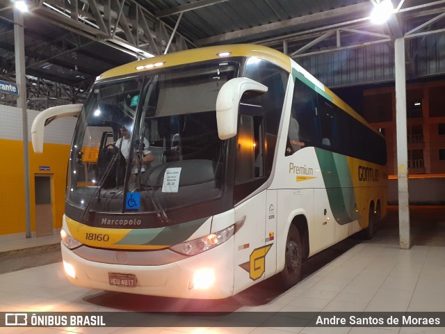 Empresa Gontijo de Transportes 18160 na cidade de Salinas da Margarida, Bahia, Brasil, por Andre Santos de Moraes. ID da foto: 11628814.