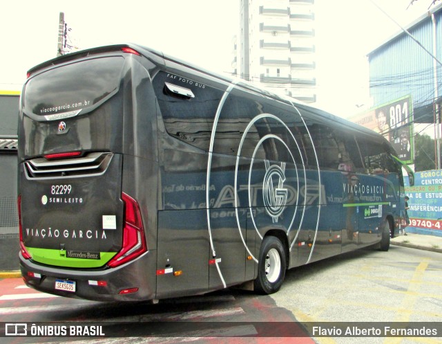 Viação Garcia 82299 na cidade de Sorocaba, São Paulo, Brasil, por Flavio Alberto Fernandes. Número da foto: #11630145.