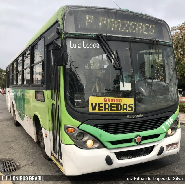 Auto Viação São João 1 116 na cidade de Campos dos Goytacazes, Rio de Janeiro, Brasil, por Luiz Eduardo Lopes da Silva. ID da foto: 11628890.