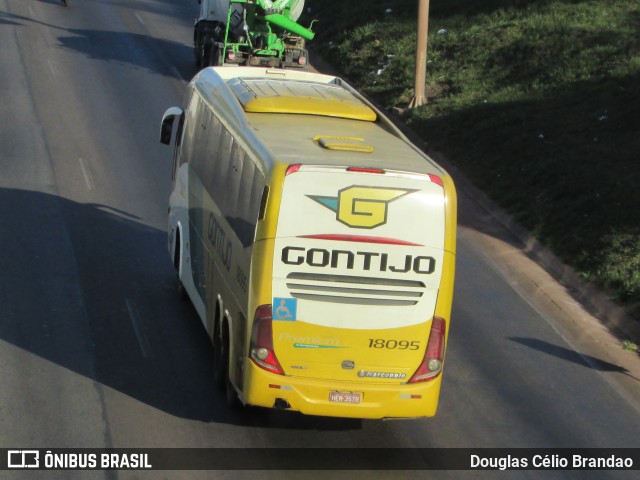 Empresa Gontijo de Transportes 18095 na cidade de Belo Horizonte, Minas Gerais, Brasil, por Douglas Célio Brandao. ID da foto: 11629908.