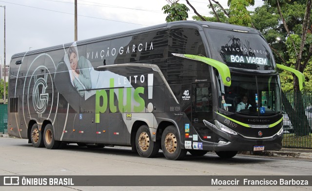 Viação Garcia 88109 na cidade de São Paulo, São Paulo, Brasil, por Moaccir  Francisco Barboza. Número da foto: #11629744.