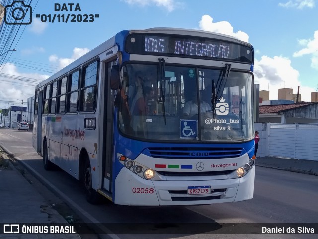 Consórcio Navegantes - 02 > Viação São Jorge > Transurb Transporte Urbano 02058 na cidade de João Pessoa, Paraíba, Brasil, por Daniel da Silva. Número da foto: #11629104.