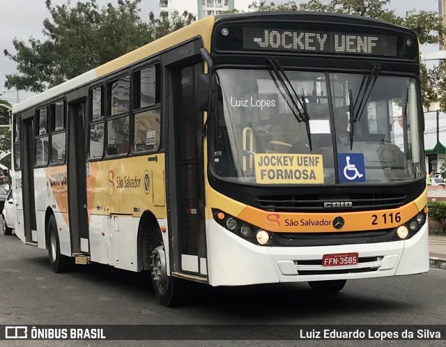 Empresa São Salvador 2 116 na cidade de Campos dos Goytacazes, Rio de Janeiro, Brasil, por Luiz Eduardo Lopes da Silva. ID da foto: 11631755.