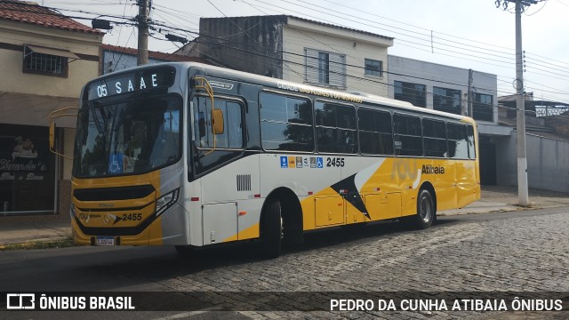 Sancetur - Sou Atibaia 2455 na cidade de Atibaia, São Paulo, Brasil, por PEDRO DA CUNHA ATIBAIA ÔNIBUS. Número da foto: #11632001.