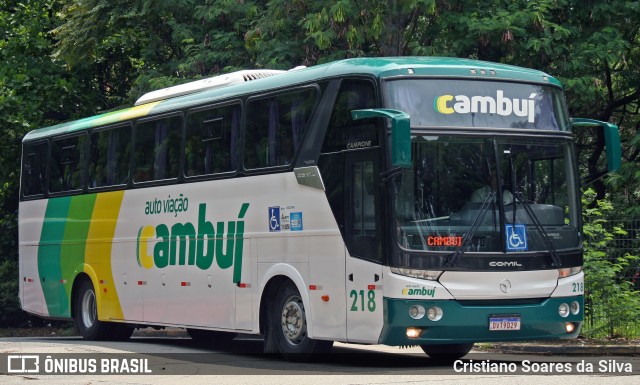 Auto Viação Cambuí 218 na cidade de São Paulo, São Paulo, Brasil, por Cristiano Soares da Silva. ID da foto: 11633177.