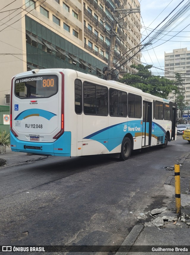 Auto Viação Vera Cruz - Belford Roxo RJ 112.048 na cidade de Rio de Janeiro, Rio de Janeiro, Brasil, por Guilherme Breda. Número da foto: #11632195.