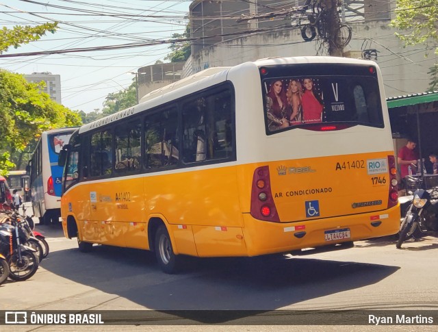 Real Auto Ônibus A41402 na cidade de Rio de Janeiro, Rio de Janeiro, Brasil, por Ryan Martins. ID da foto: 11632884.