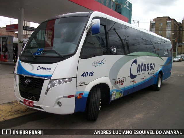 Catusso Transportes 4018 na cidade de Porto Alegre, Rio Grande do Sul, Brasil, por ANDRES LUCIANO ESQUIVEL DO AMARAL. Número da foto: #11632053.