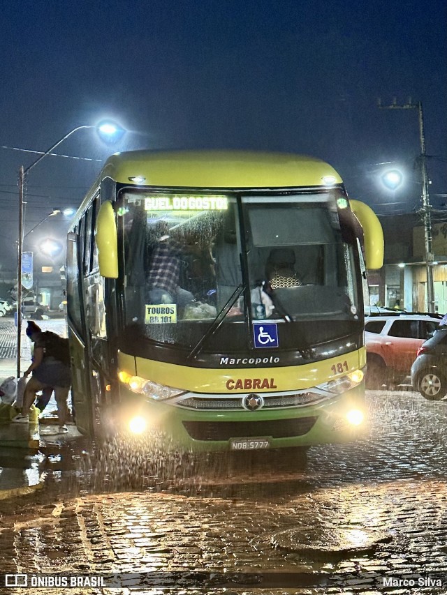 Expresso Cabral 181 na cidade de São Miguel de Touros, Rio Grande do Norte, Brasil, por Marco Silva. ID da foto: 11632518.