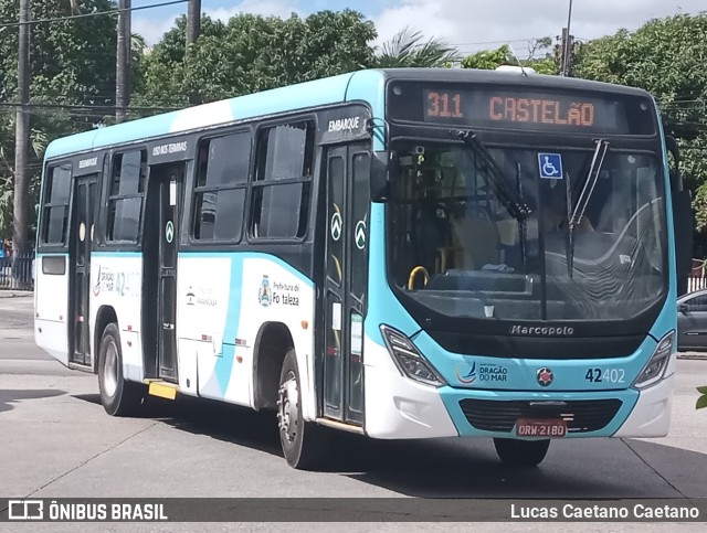 Auto Viação Dragão do Mar 42402 na cidade de Fortaleza, Ceará, Brasil, por Lucas Caetano. Número da foto: #11631665.