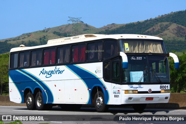 Expresso Angelitur 8001 na cidade de Roseira, São Paulo, Brasil, por Paulo Henrique Pereira Borges. Número da foto: #11633443.