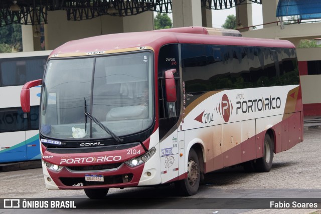 Auto Viação Porto Rico 2104 na cidade de Imperatriz, Maranhão, Brasil, por Fabio Soares. ID da foto: 11635258.