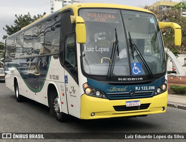 Brasil SA Transporte e Turismo RJ 122.090 na cidade de Campos dos Goytacazes, Rio de Janeiro, Brasil, por Luiz Eduardo Lopes da Silva. ID da foto: 11634925.