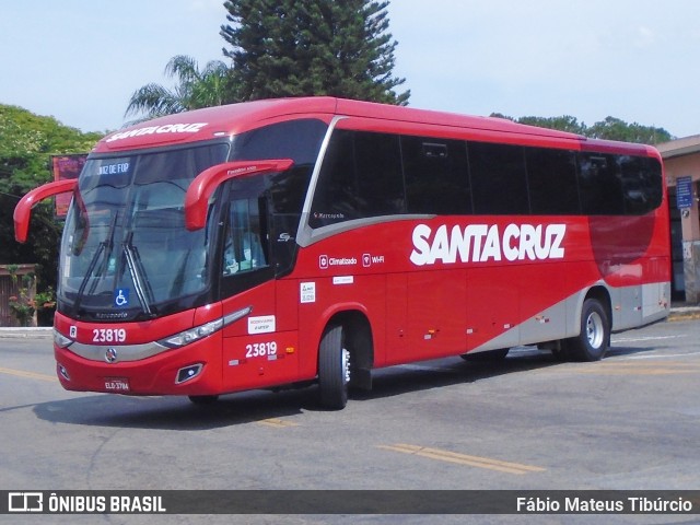 Viação Santa Cruz 23819 na cidade de Três Corações, Minas Gerais, Brasil, por Fábio Mateus Tibúrcio. ID da foto: 11634729.