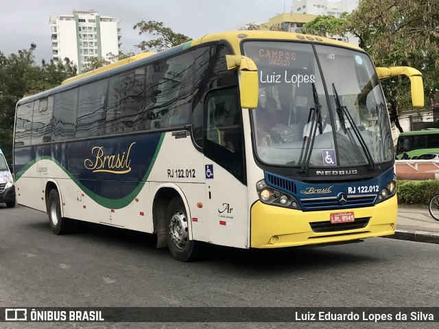 Brasil SA Transporte e Turismo RJ 122.012 na cidade de Campos dos Goytacazes, Rio de Janeiro, Brasil, por Luiz Eduardo Lopes da Silva. Número da foto: #11634938.