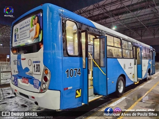 VB Transportes e Turismo 1074 na cidade de Campinas, São Paulo, Brasil, por Henrique Alves de Paula Silva. ID da foto: 11635849.