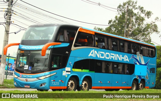 Empresa de Transportes Andorinha 7325 na cidade de Resende, Rio de Janeiro, Brasil, por Paulo Henrique Pereira Borges. ID da foto: 11635941.