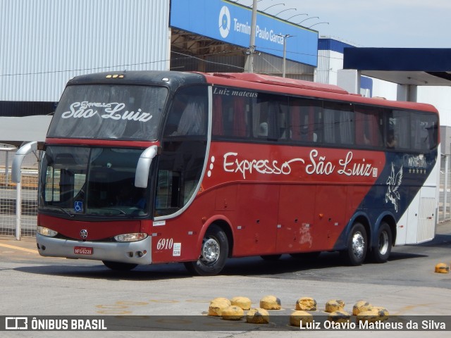 Expresso São Luiz 6910 na cidade de Goiânia, Goiás, Brasil, por Luiz Otavio Matheus da Silva. ID da foto: 11635578.