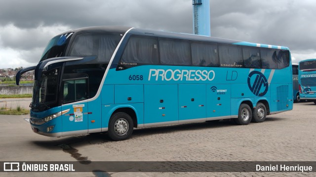 Auto Viação Progresso 6058 na cidade de Recife, Pernambuco, Brasil, por Daniel Henrique. Número da foto: #11636831.