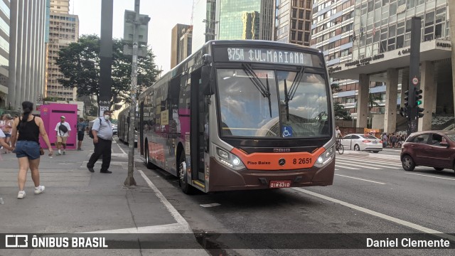 Viação Gato Preto 8 2651 na cidade de São Paulo, São Paulo, Brasil, por Daniel Clemente. Número da foto: #11635412.
