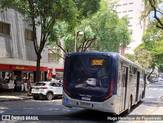 Viação São Geraldo 20980 na cidade de Belo Horizonte, Minas Gerais, Brasil, por Hugo Henrique de Figueiredo. ID da foto: 11634701.