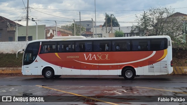 ViaSol Transportes Rodoviários 109039 na cidade de Ribeirão Preto, São Paulo, Brasil, por Fábio Paixão. ID da foto: 11635143.