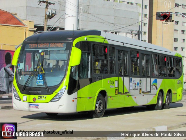 Itajaí Transportes Coletivos 2077 na cidade de Campinas, São Paulo, Brasil, por Henrique Alves de Paula Silva. Número da foto: #11635671.