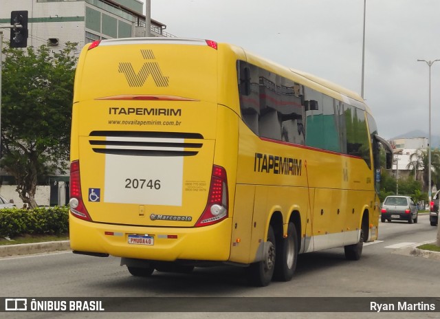 Viação Nova Itapemirim 20746 na cidade de Rio das Ostras, Rio de Janeiro, Brasil, por Ryan Martins. ID da foto: 11590832.