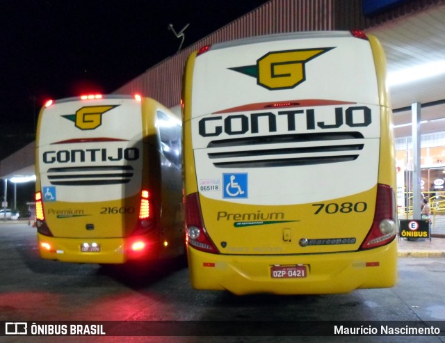 Empresa Gontijo de Transportes 7080 na cidade de João Monlevade, Minas Gerais, Brasil, por Maurício Nascimento. ID da foto: 11591530.