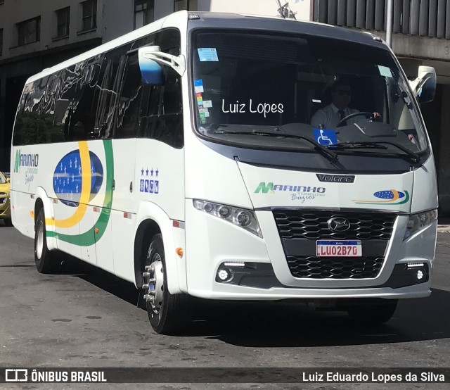 Marinho Transporte e Turismo RJ 402.035 na cidade de Rio de Janeiro, Rio de Janeiro, Brasil, por Luiz Eduardo Lopes da Silva. ID da foto: 11589452.