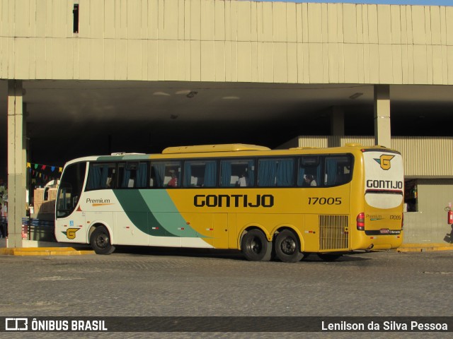 Empresa Gontijo de Transportes 17005 na cidade de Caruaru, Pernambuco, Brasil, por Lenilson da Silva Pessoa. ID da foto: 11591142.