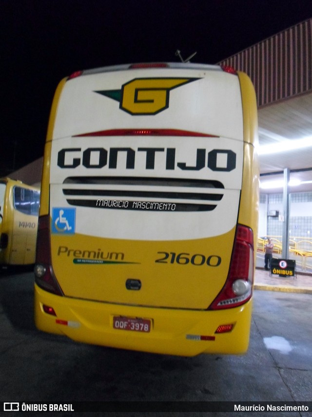 Empresa Gontijo de Transportes 21600 na cidade de João Monlevade, Minas Gerais, Brasil, por Maurício Nascimento. Número da foto: #11592025.