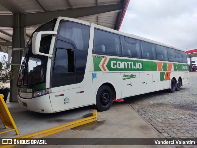 Empresa Gontijo de Transportes 21120 na cidade de Estiva, Minas Gerais, Brasil, por Vanderci Valentim. ID da foto: 11589366.