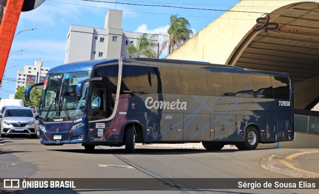Viação Cometa 721538 na cidade de São Carlos, São Paulo, Brasil, por Sérgio de Sousa Elias. Número da foto: #11591613.