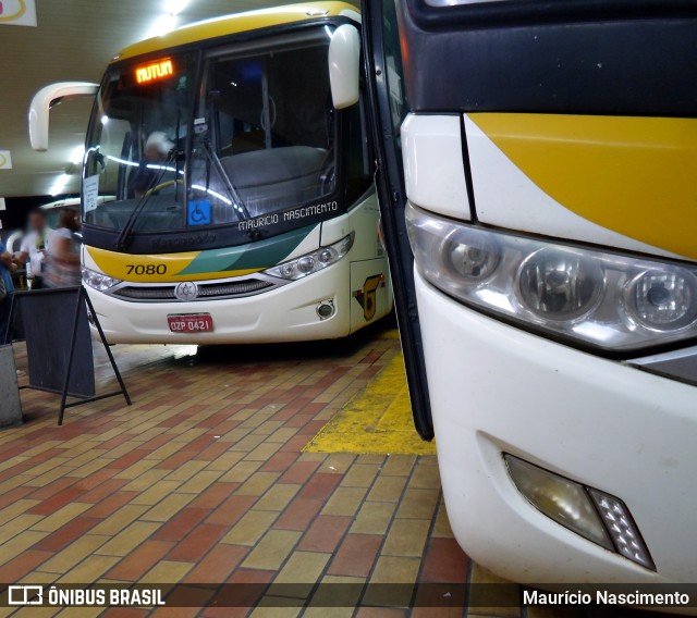 Empresa Gontijo de Transportes 7080 na cidade de João Monlevade, Minas Gerais, Brasil, por Maurício Nascimento. Número da foto: #11592028.
